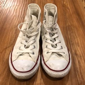 White Converse High Top Sneakers